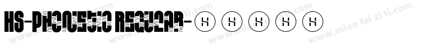 HS-Phonetic Regular字体转换